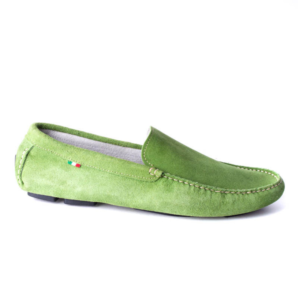 VERA GOMMA LIGHT GREEN MOCCASINS | MENS SIZE 45